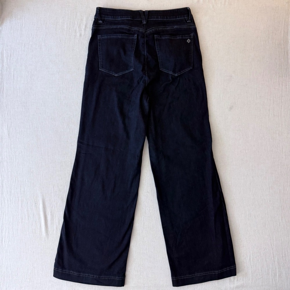 Democracy Wide Leg Jeans Womens 12 Indigo Blue Absolution High Rise - Picture 3 of 10